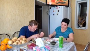 ЖИЗНЬ В СЕЛЕ:3 часть продолжение. НА ОБЕД ПОЖАРИЛА КАБАЧКИ! СЬЕЗДИЛИ К СЕСТРЕ
