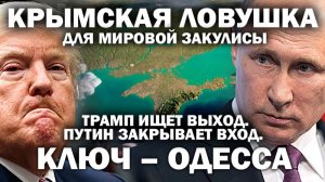 Крым - ловушка для мировой закулисы. Трамп ищет выход. Путин закрывает вход. Ключ- Одесса / #ЗАУГЛОМ