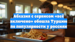 Абхазия с сервисом «всё включено» обошла Турцию по популярности у россиян