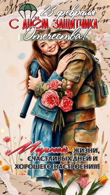 Поздравление с Днём защитника Отечества!