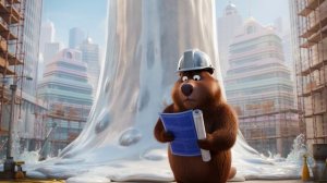 "Бобёр-строитель и его жидкие шедевры 😂"