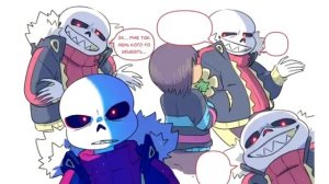 Санс попал в Underfell Все части Undertale Комикс На Русском