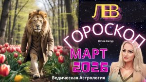 Лев ♌- гороскоп на Март 2026 года. От Юлии Капур
