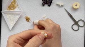 Кольцо  из бисера 🦋