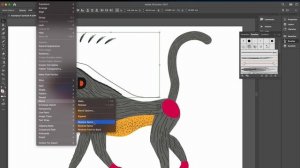 Грива мартышки с помощью кистей и Blend Tool