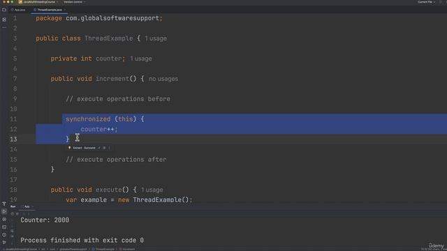 4. Synchronized blocks and custom objects