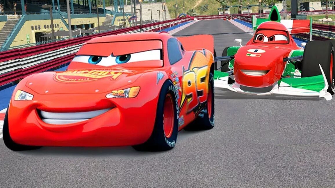 МУЛЬТИКИ ПРО МАШИНКИ 🚗 МОЛНИЯ МАКВИН И ЧЕРНЫЕ СЛЕДЫ НА АСФАЛЬТЕ. БАЛАНС НА ОСТРИЕ ЗАНОСОВ смотреть онлайн