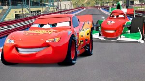 МУЛЬТИКИ ПРО МАШИНКИ 🚗 МОЛНИЯ МАКВИН И ЧЕРНЫЕ СЛЕДЫ НА АСФАЛЬТЕ. БАЛАНС НА ОСТРИЕ ЗАНОСОВ