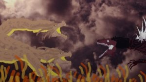 годзилла black blood 5  серия годзилла black blood против солнца гидоры