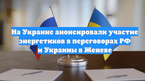 На Украине анонсировали участие энергетиков в переговорах РФ и Украины в Женеве