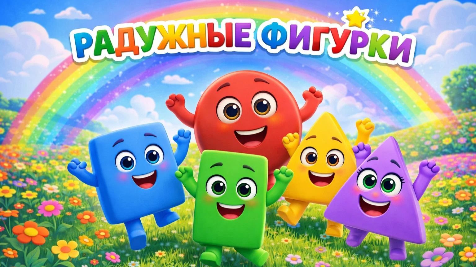 Радужные фигурки для самых маленьких | мультик для детей | МУЛЬТЯХА ТВ