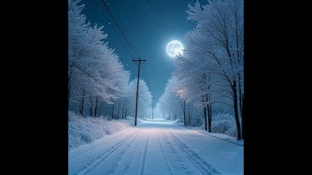 Красиво белые снежинки.  Третий  вариант