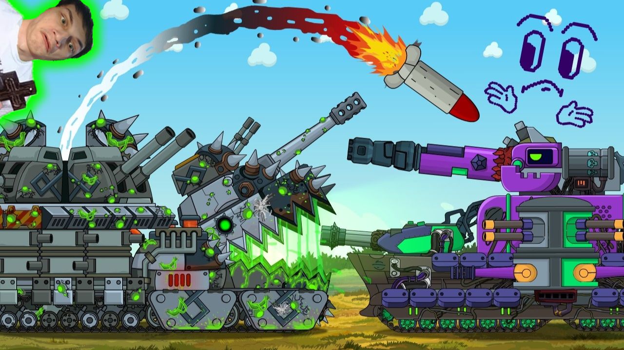 Сухопутный Крейсер vs Токсичный КВ-54 - Реакция на HomeAnimations - Мультики Танки Геранд Анимация смотреть онлайн