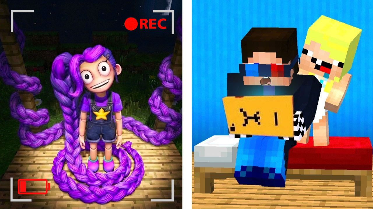 👧🏻СЛЕДИМ ЗА ЛИЛИ ЧЕРЕЗ СКРЫТЫЕ КАМЕРЫ В МАЙНКРАФТ! ШЕДИ МЕН MINECRAFT смотреть онлайн