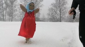 Прогулка на Масленицу и сожжение чучела.