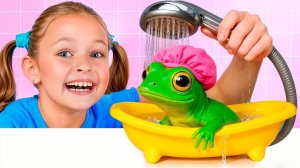 Весёлые детские истории с волшебными животными — Майя и лягушка