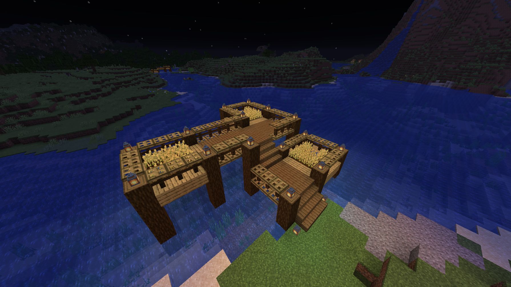 Как ПОСТРОИТЬ ПАШНЮ на воде В MINECRAFT смотреть онлайн