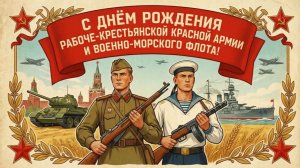 23 февраля 2026 г. 108 лет РККА, СА и ВМФ. От тайги до британских морей Красная Армия всех сильней