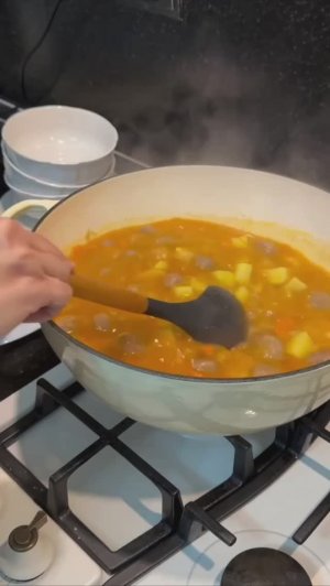 🍲 Наваристый тефтелевый суп с вермишелью #обеды #ужины #супы #горячее