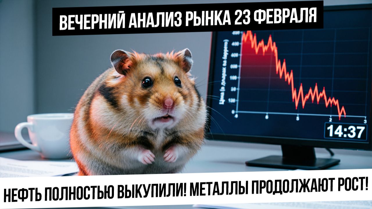 Вечерний анализ рынка 23 февраля. Падение и рост нефти! Рынок РФ на хаях в ожидании переговоров! смотреть онлайн