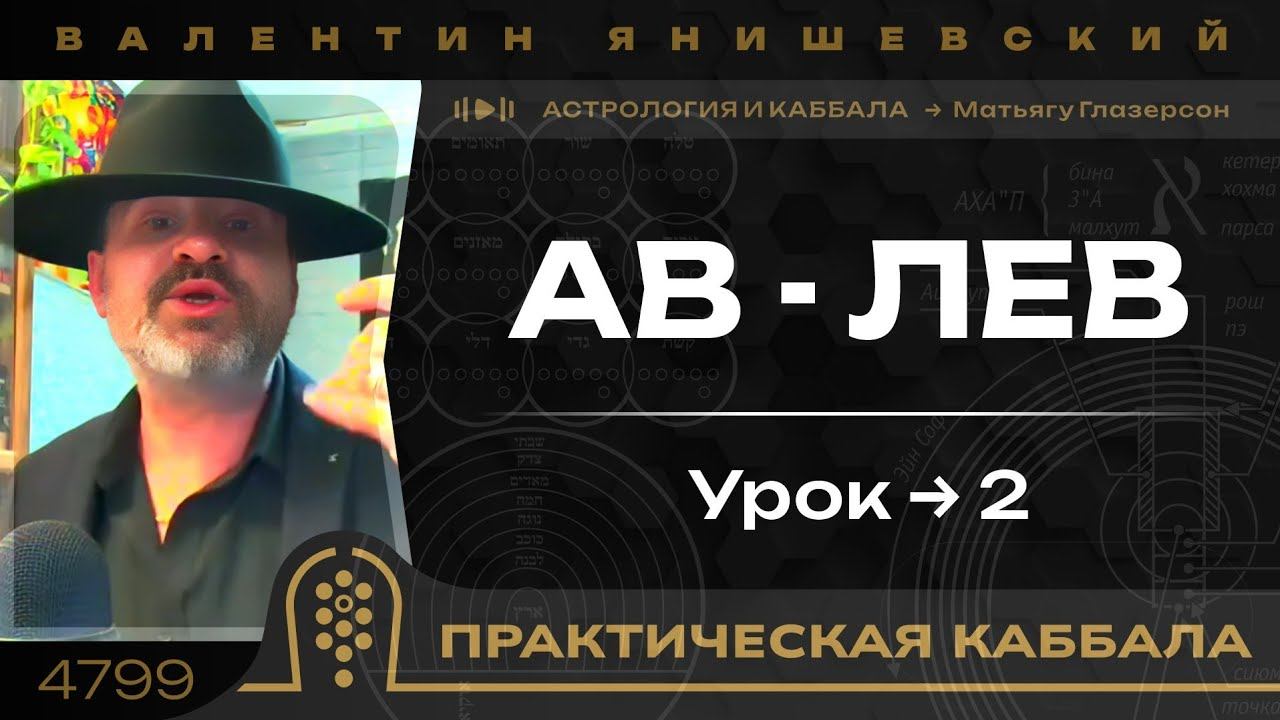 АСТРОЛОГИЯ и КАББАЛА. АВ - ЛЕВ. 2 урок