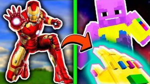 ЖЕЛЕЗНЫЙ ЧЕЛОВЕК НАШЕЛ ПЕРЧАТКА БЕСКОНЕЧНОСТИ ТАНОС В МАЙНКРАФТ! МСТИТЕЛИ МАЙНКРАФТ ТОНИ СТАРК