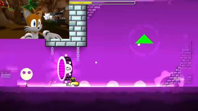 Tails plays - GEOMETRY DASH_ Meltdown !!! смотреть онлайн