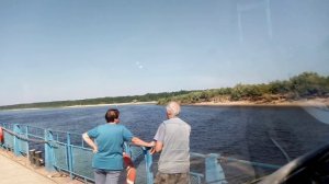 От Алтая до Белого моря в 2025 году. 26 июля. _142805-Съезд с парома у Приозёрного