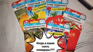 Когда сеять помидоры и какие?
