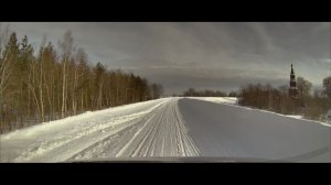Зимняя дорога в Спас (Идоломская дамба)
