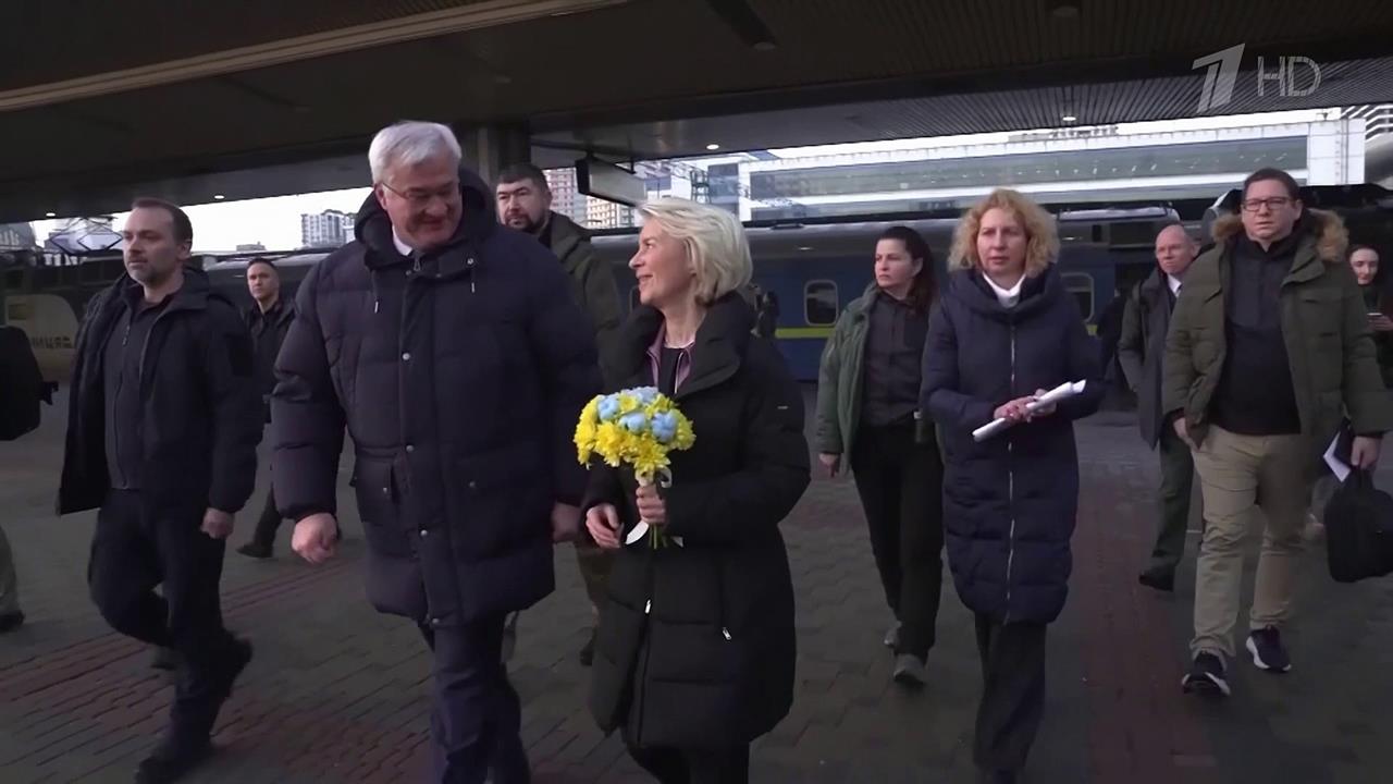 Десант русофобов во главе с председателем Еврокомиссии находится в Киеве. смотреть онлайн