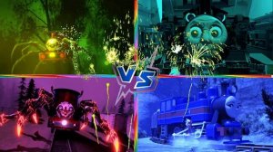 СУМАСШЕДШИЕ МУЛЬТИКИ: ПОЕЗД‑МОНСТР ПРОТИВ ТЁМНОГО ЧУДИЩА! 😱🚂