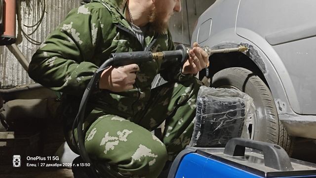 Рихтовка споттером крыла Шевролет Лачетти