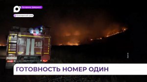 Природный пожар на 1000 гектаров тушат в Хасанском округе