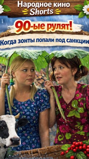 Лопухи вместо зонтов! Деревенская комедия "Счастье рядом, или Деревенские тоже плачут".