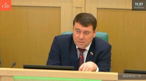 Куренков доложил о мерах защиты от ЧС в Совете Федерации