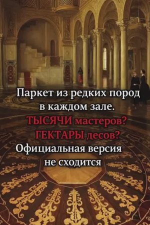 Паркет из редких пород в каждом зале. Официальная версия не сходиться часть 2