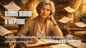 Аудиокнига. Нора Галь — «Слово живое и мёртвое»