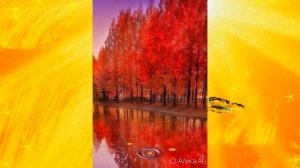 Музыка ласкала осеннюю природу.