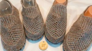 Нюансы при вязании тапочек .