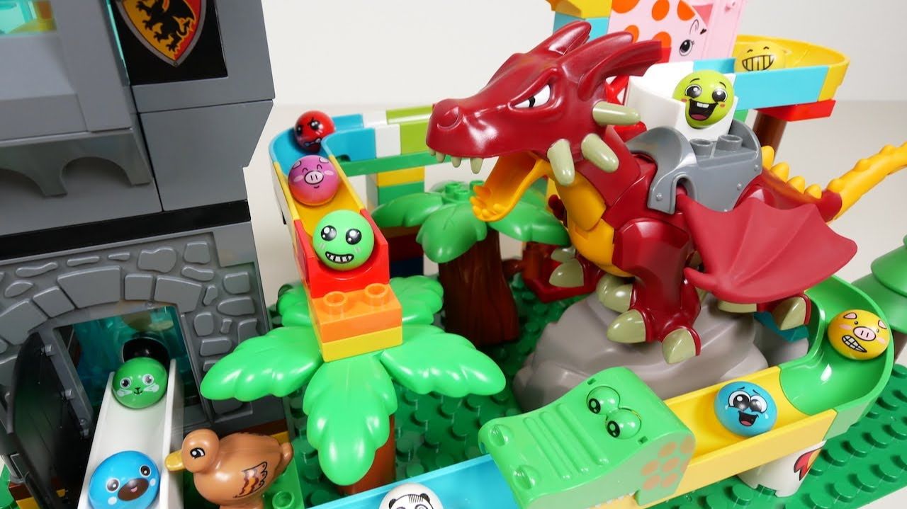 СТРОИМ ГОРКУ ДЛЯ ШАРИКОВ С ДРАКОНОМ КАТАЕМ ШАРИКИ ВИДЕО ДЛЯ ДЕТЕЙ ДЕТСКИЙ КАНАЛ ИГРАЛКИ-ЗАЛИПАЛКИ