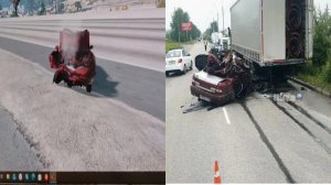 аварии на реальных событиях в Beamng.Drive#7