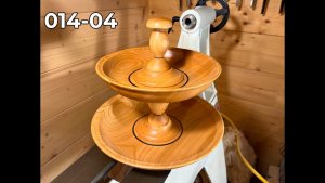 Фруктовница ярусная Токарка по дереву своими руками для начинающих Работа на токарном станке дереву