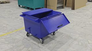 Тележка для стружки с крышкой (150 литров)