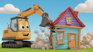 ДЕТСКАЯ ПЕСЕНКА ПРО СТРОИТЕЛЬНЫЕ МАШИНЫ