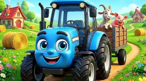 СИНИЙ ТРАКТОР ЕДЕТ ПО ПОЛЯМ - СБОРНИК ЛЮБИМЫХ ПЕСЕНОК И МУЛЬТИКОВ - МУЛЬТИКИ ДЕТЯМ И МАЛЫШАМ
