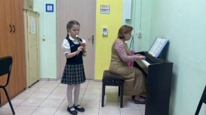 Желонкина Юлия 6,5 лет младшая группа, блокфлейта  МБУ ДО ДШИ №1