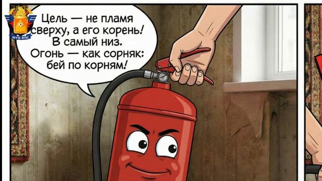 Правила обращения с огнетушителем