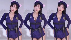 [클립]이지각💖이쿠욧💦경찰 코스프레🔞댄스 섹시여캠  각래방  먹방