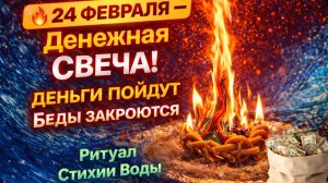 🔥 24 ФЕВРАЛЯ — Денежная Свеча! Деньги Пойдут, Беды Закроются